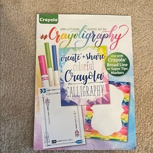 Crayola Creative Calligraphy Art Pad with Colorful Design